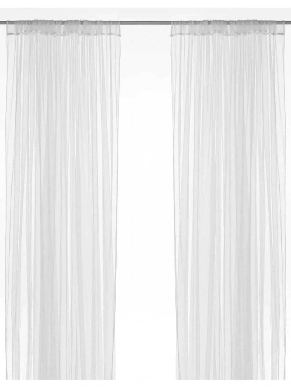 IKEA LILL Sheer Curtain Panels in White - 2 Pack